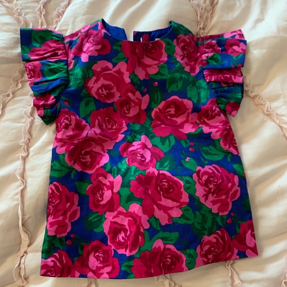 Janie & Jack floral dress/shirt - Picture 1 of 3
